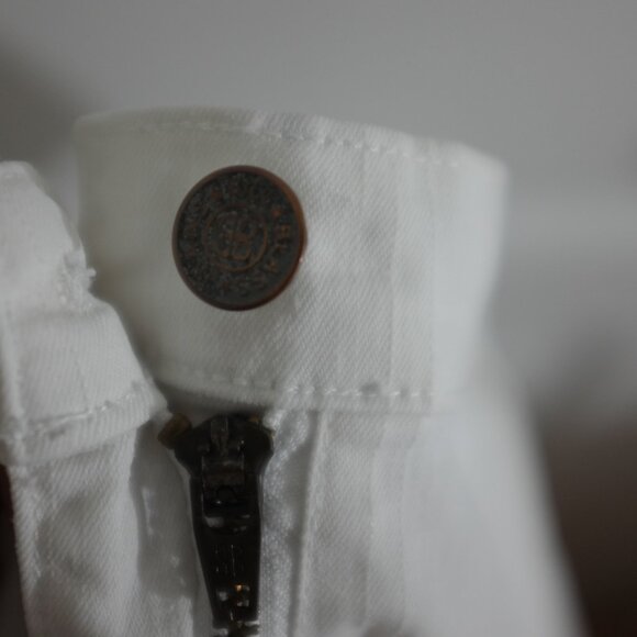 Billblass vintage White Ramie Blend Straight Leg Pants Size 10 - Picture 8 of 9